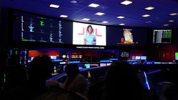 Inside the Space Flight Operations Facility, a.k.a. 'The Center of the Universe,' at NASA's Jet Propulsion Laboratory near Pasadena, California...during Explore JPL on May 18, 2019.