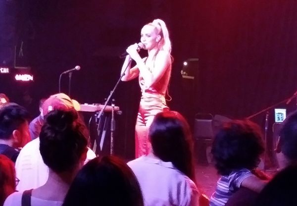 Madilyn Bailey performing at The Roxy Theatre in Hollywood on May 2, 2019.