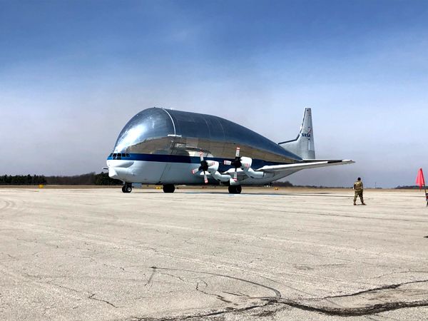 The Super Guppy aircraft containing the Orion spacecraft that will launch on Artemis 1 is about to depart from Ohio and head to NASA's Kennedy Space Center in Florida.