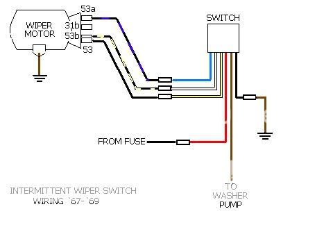 How to wire generic 2-speed wiper switch? - Shoptalkforums.com cole hersee wiper switch wiring diagram 