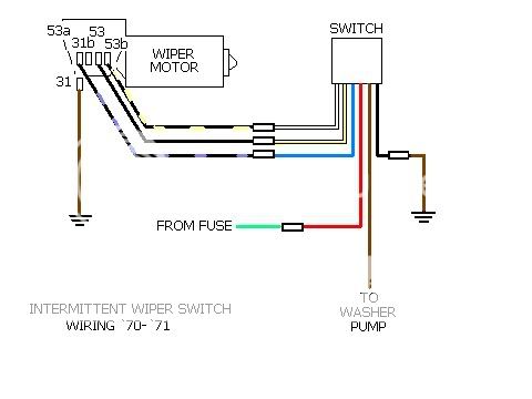 How to wire generic 2-speed wiper switch? - Shoptalkforums.com cole hersee wiper switch wiring diagram 