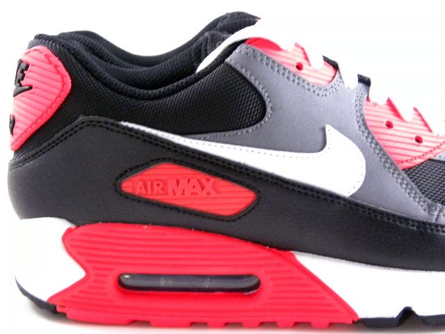 Nike Air Max 90 Reverse Infrared Black/Gray/Red Running Trainers Work 