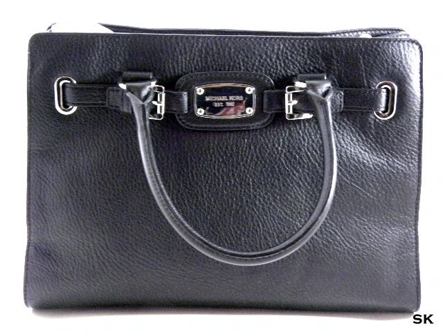 New MICHAEL Michael Kors Womens Black Hamilton East/West Satchel 