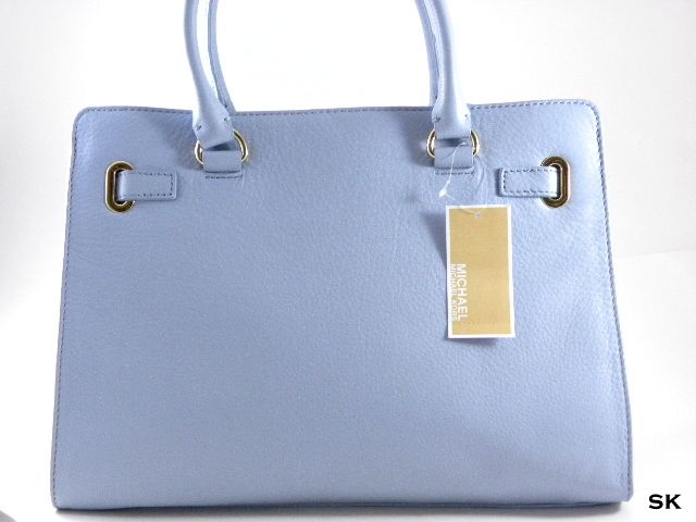 New MICHAEL Michael Kors Womens Light Blue Hamilton East/West Satchel 