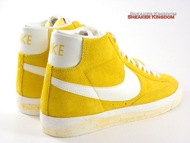   Vintage Yellow Gold/White Suede Retro Casual Walking Men Shoes  