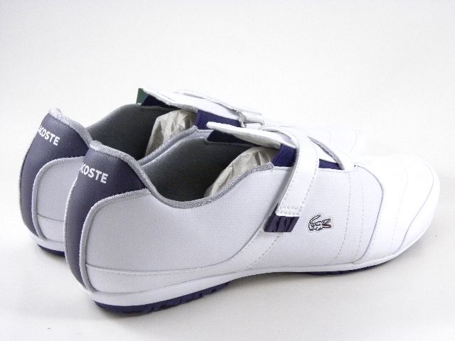 New Lacoste Bedelia Strap White/Purple Tennis Women Casual Fashion 