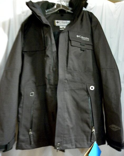   Titanium St Pierre Black Winter Snowboarding Parka Jacket Men sz