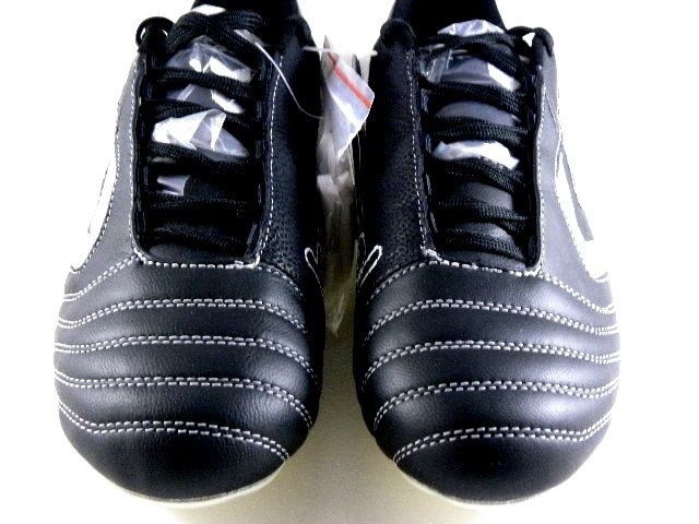 Hummel 4.2 Concept FG Black/White Goat Leather Soccer Futball Cleats 