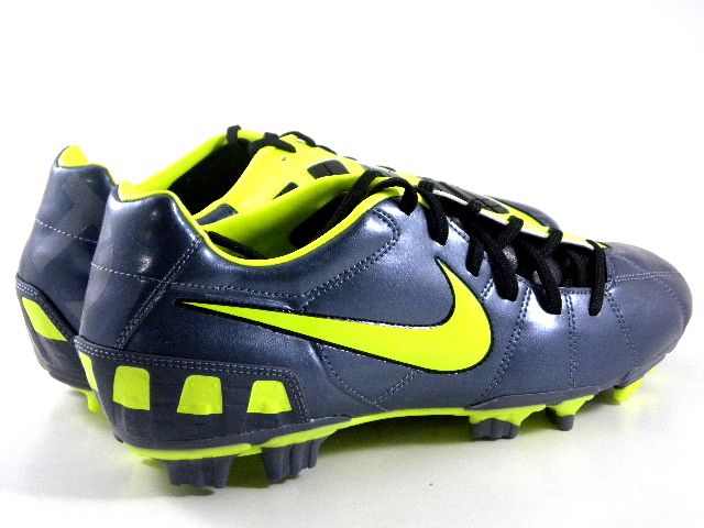   III FG Met Blue/Neon Green Soccer Futball Cleats Men Shoes sz  