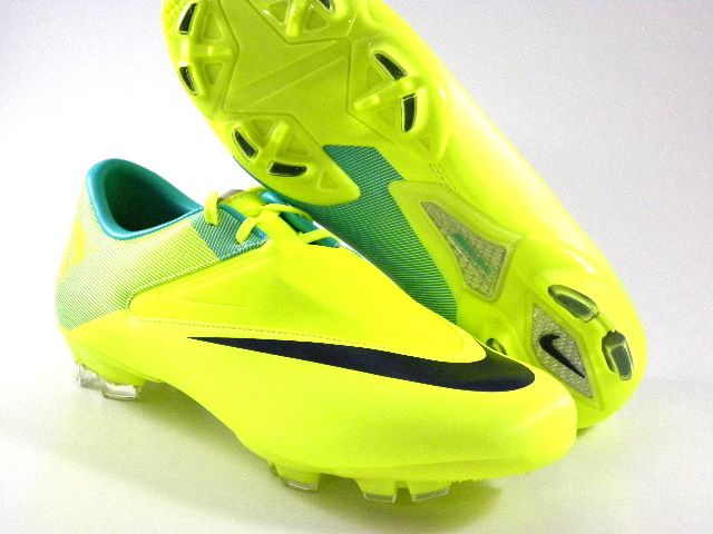   Glide FG Brazil Volt Green/Black Soccer Cleats Boots Men Shoes  