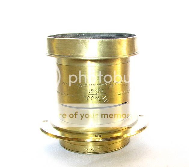 Antique Ross 12 Inch 8½x6½ Wet Plate Brass  Lens With Waterhouse 