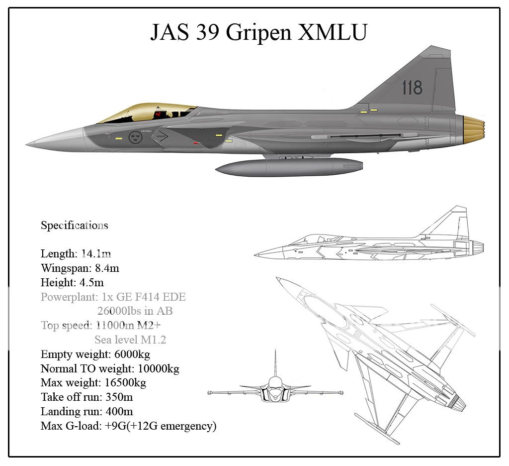 SAAB JA -37 VIGGEN (furtif) Gripen1XMLU