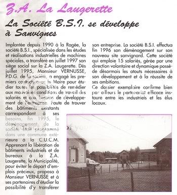 Histoire contemporaine de notre commune : Année 1997 BSI