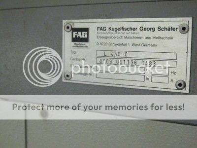 FAG L 450 C L450C FMM2000 ROUNDNESS GAGE TESTER  