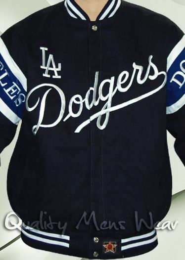 OFFICIAL LA DODGERS COTTON TWILL JH DESIGN JACKET LARGE  