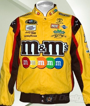 KYLE BUSCH M&M 100% Cotton Twill Nascar Racing Jacket Officially ...