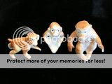 Japanese Bone China miniture monkey family set  
