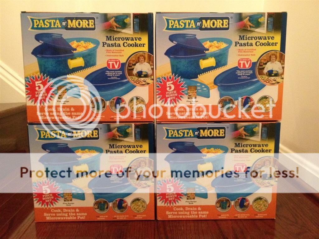 NEW AS SEEN ON TV  PASTA N MORE 5 PIECE MICROWAVE PASTA COOKER COOK