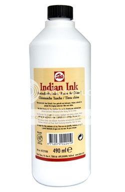 TALENS   INDIAN INK   490ml Bottle TATTOO SUPPLY Needle  