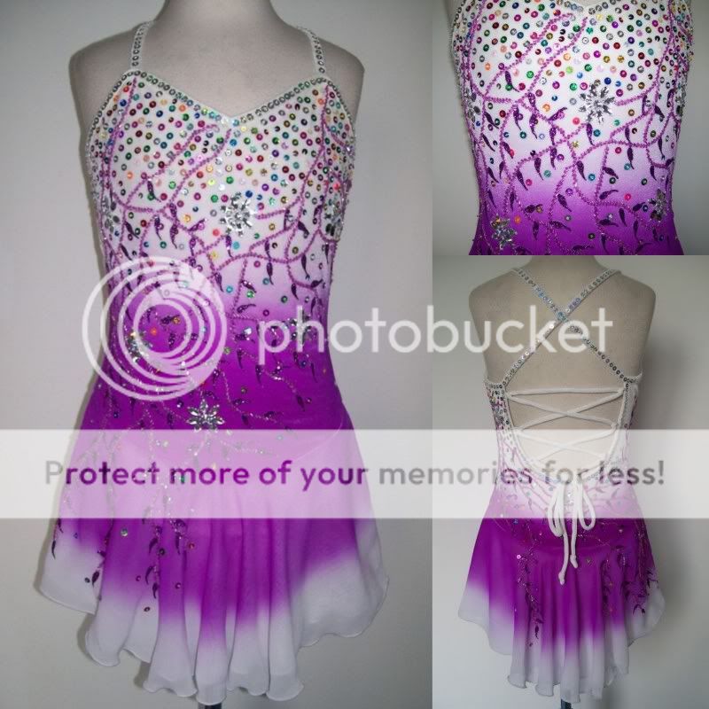 Ice Figure/Roller skating dress/Baton Twirling leotard/Dance Costume 