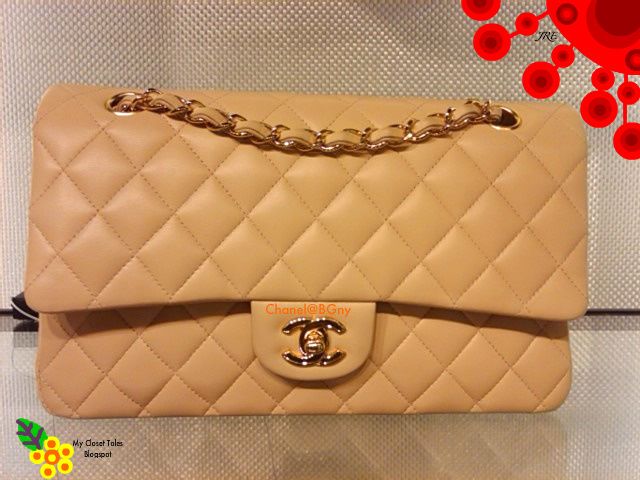 ~ My Closet Tales ~: Chanel: Medium Lambskin Classic Flap Bag (Beige)