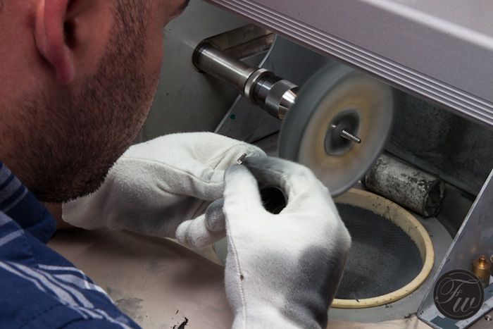 Polishing watches at Bunter