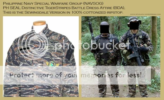 Philippine Navy SEAL Tigerstripes Uniform (Sewingdale Version) Navsog_SWD_TS1