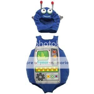 NEW The Childrens Place Blue ROBOT Costume 6 12 18 24  