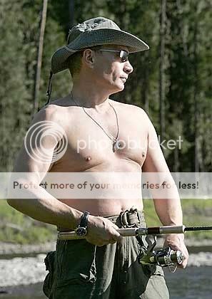 HAWTIES! Putin-man-boobs-fishing