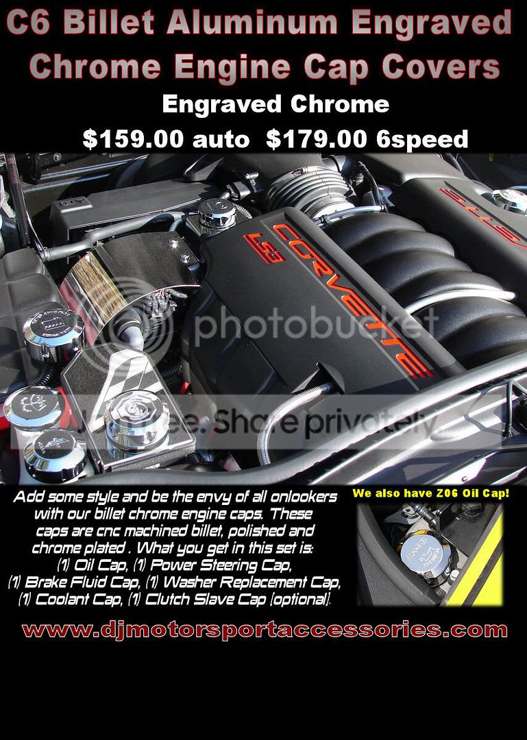 Z06 Z06 Billet Aluminum Engraved Chrome Engine Caps 179 ...