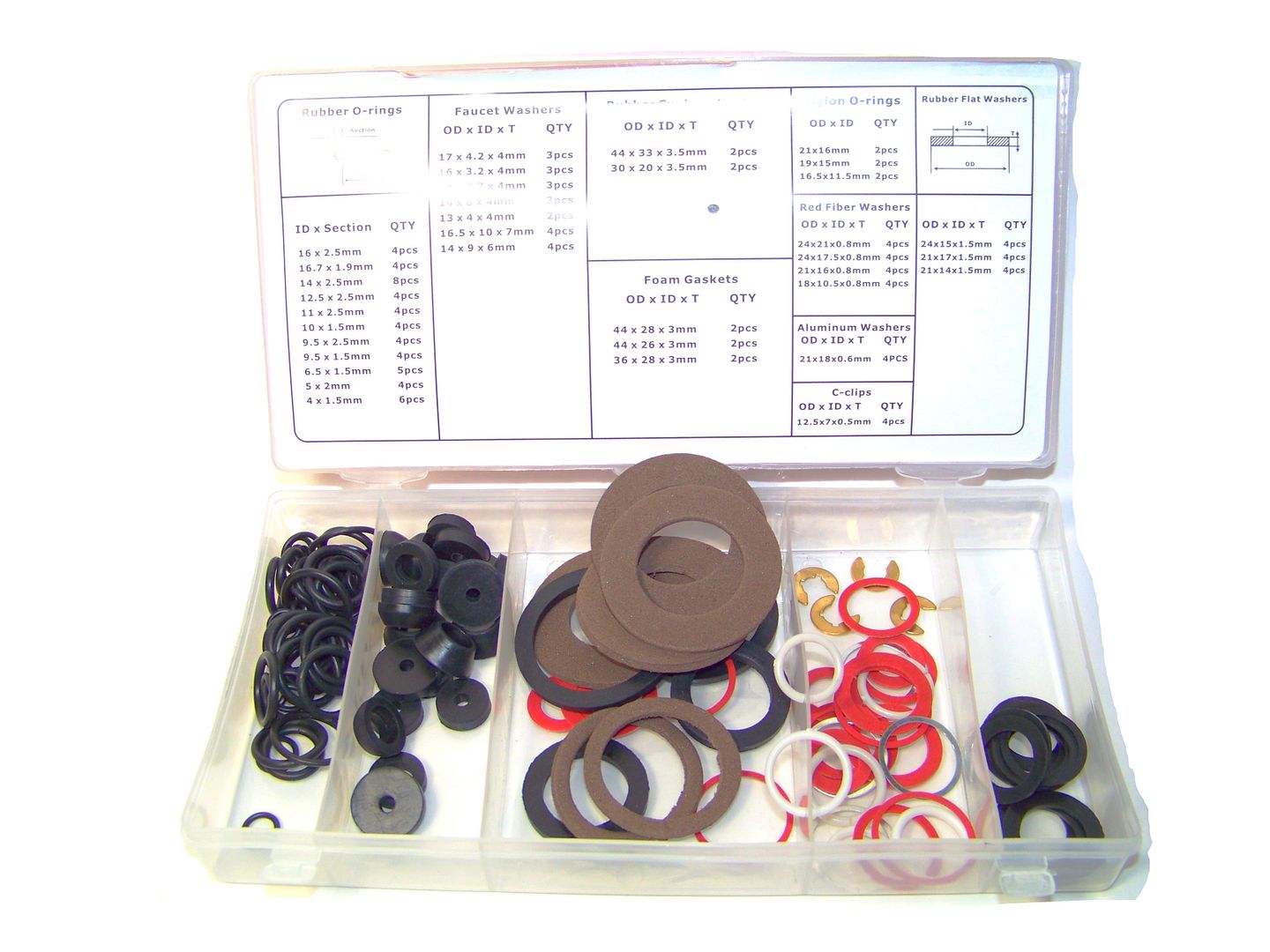 pack of 10 13 x 10 x 1,5 mm rubber O rings