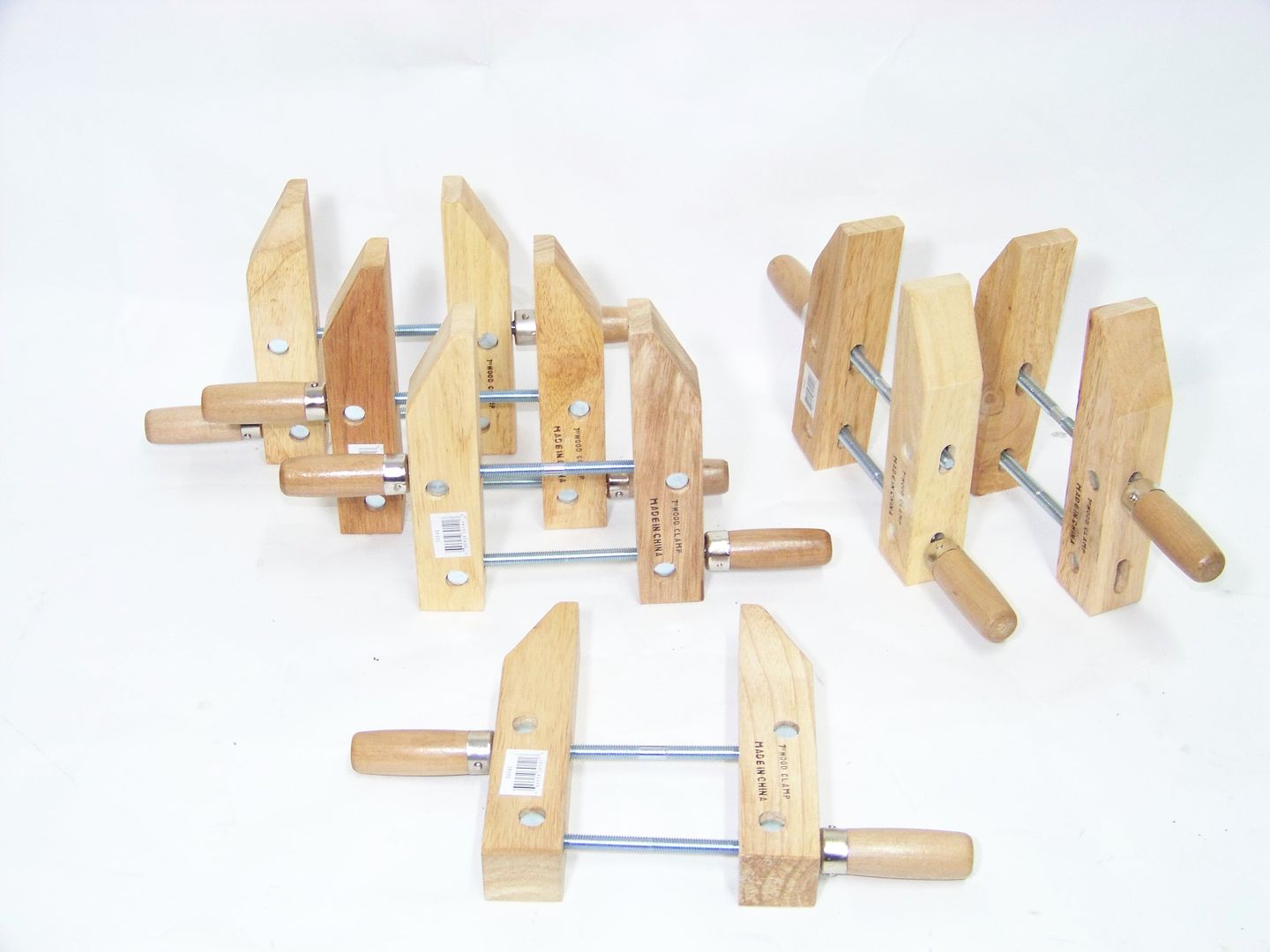 6 pcs 7 wood working clamps tools wood handscrew clamps 