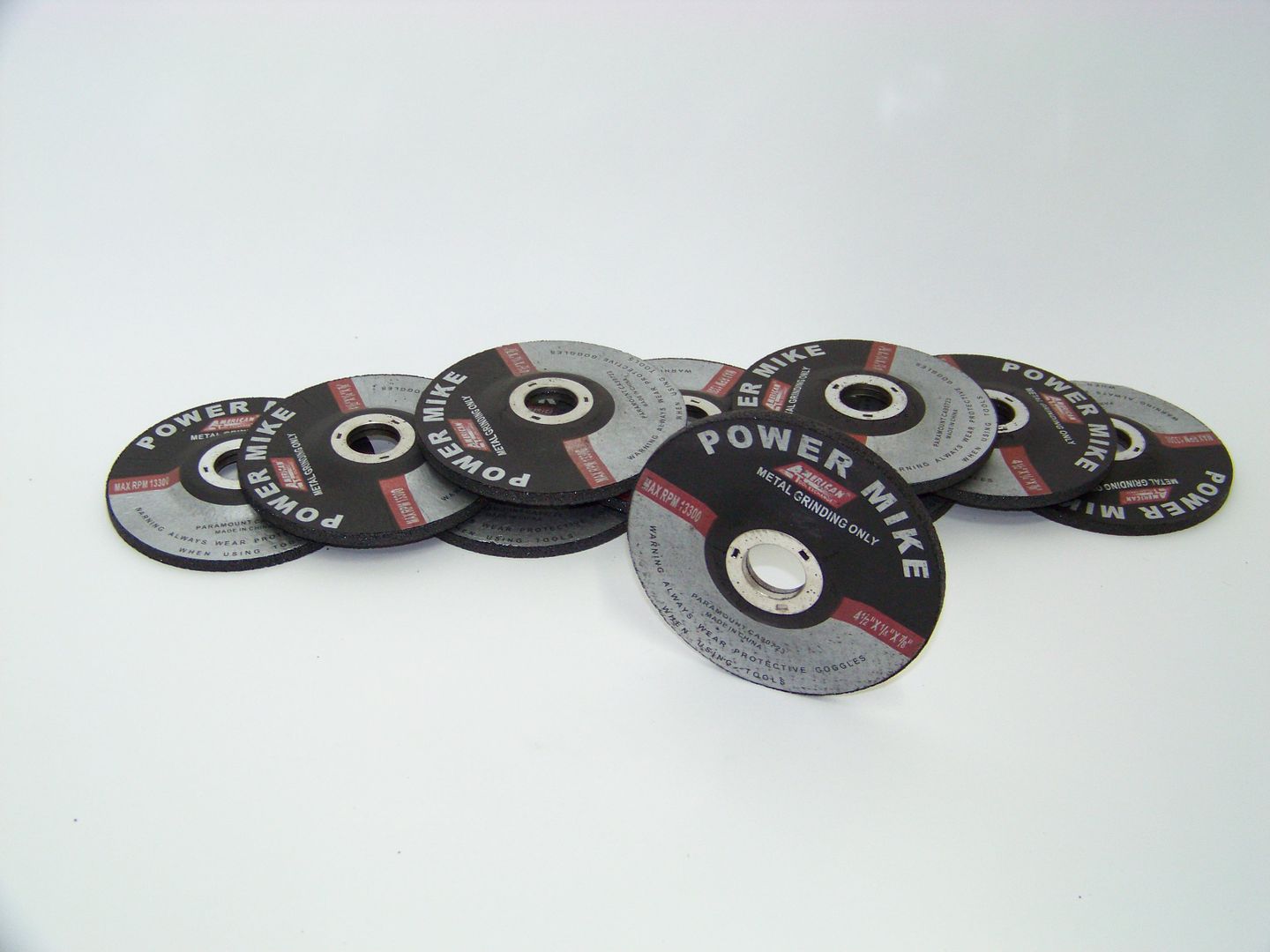 10 PC 4 1/2 X 1/4 X 7/8 METAL GRINDING WHEEL 10 PC SET  