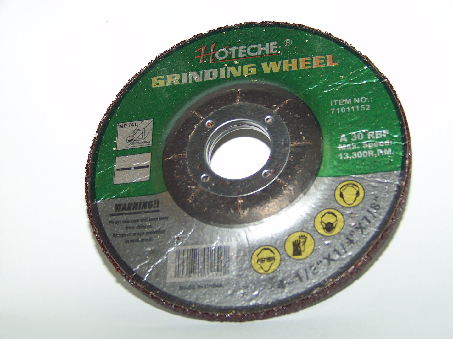 HOTECHE 10 PC 4-1//2/" X 1//4/" X 7//8/" METAL GRINDING WHEEL FOR ANGLE GRINDER
