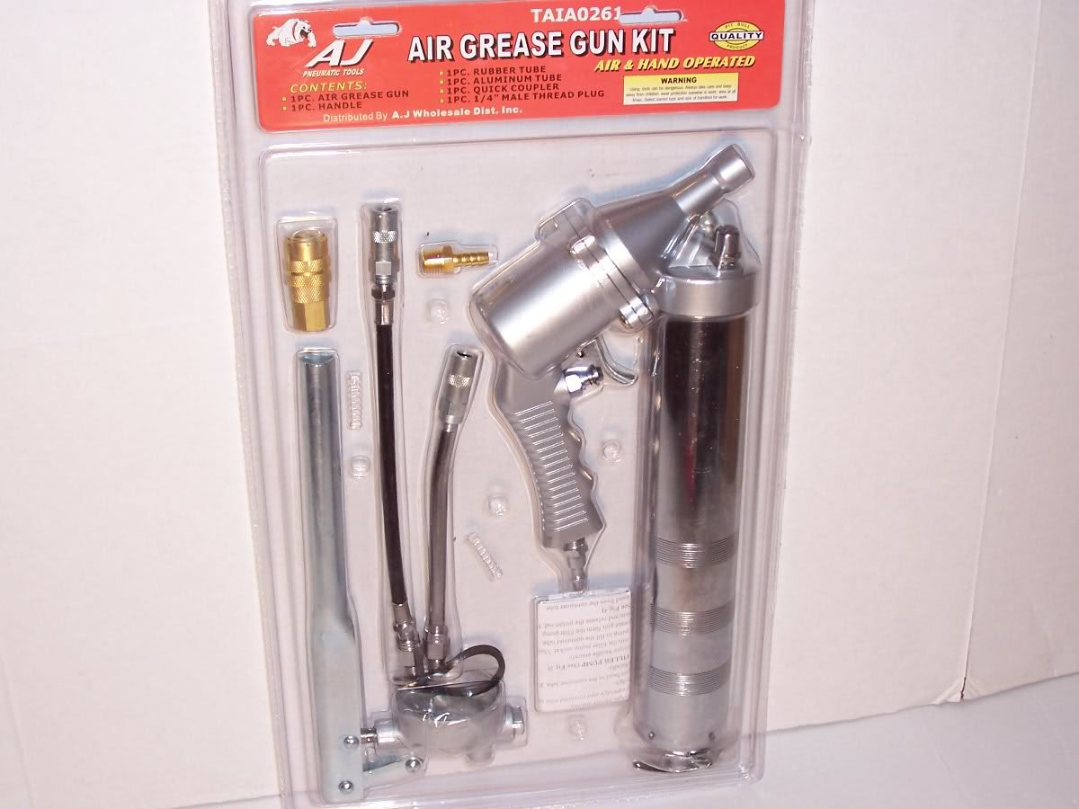 AIR & HAND 2 IN 1 GREASE GUN LUBE HAND TOOLS AUTOMOTIVE  