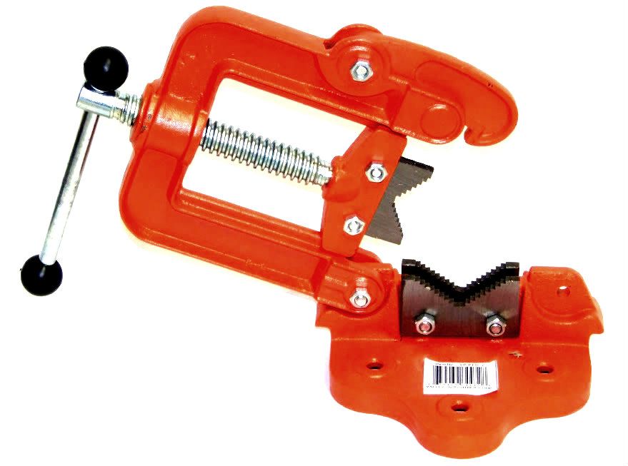 Bench Pipe Vise Clamp On Hinged Type Plumber's Vice #2 