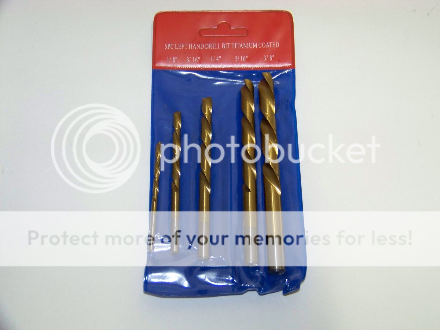 PC Left Hand Drill Bit Set Titanium Tools