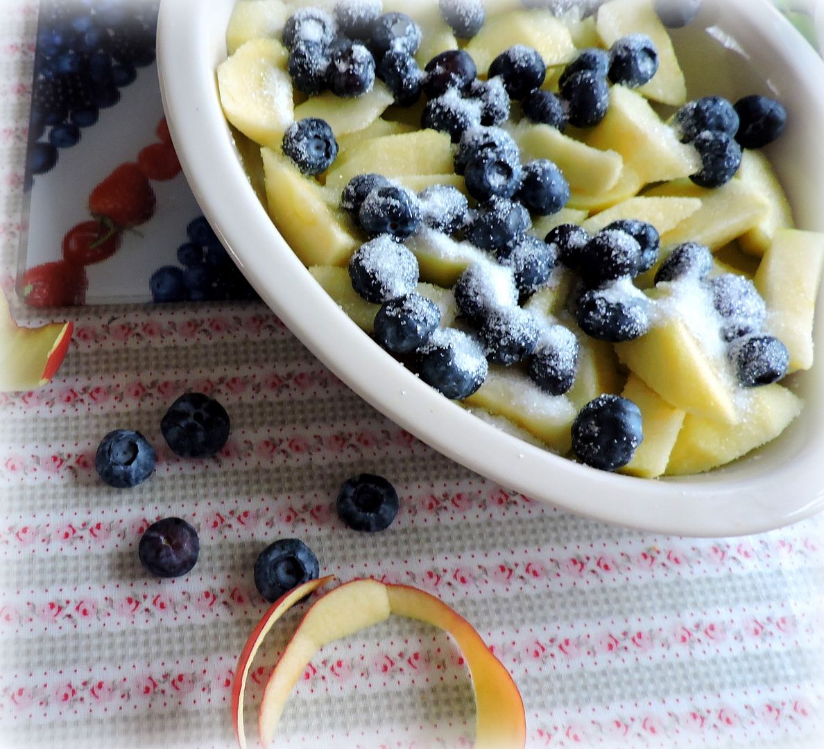 Apple & Blueberry Eve's Pudding