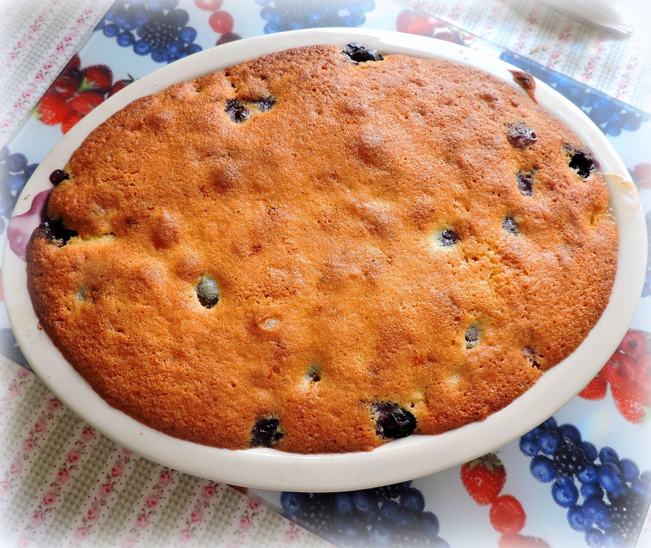 Apple & Blueberry Eve's Pudding