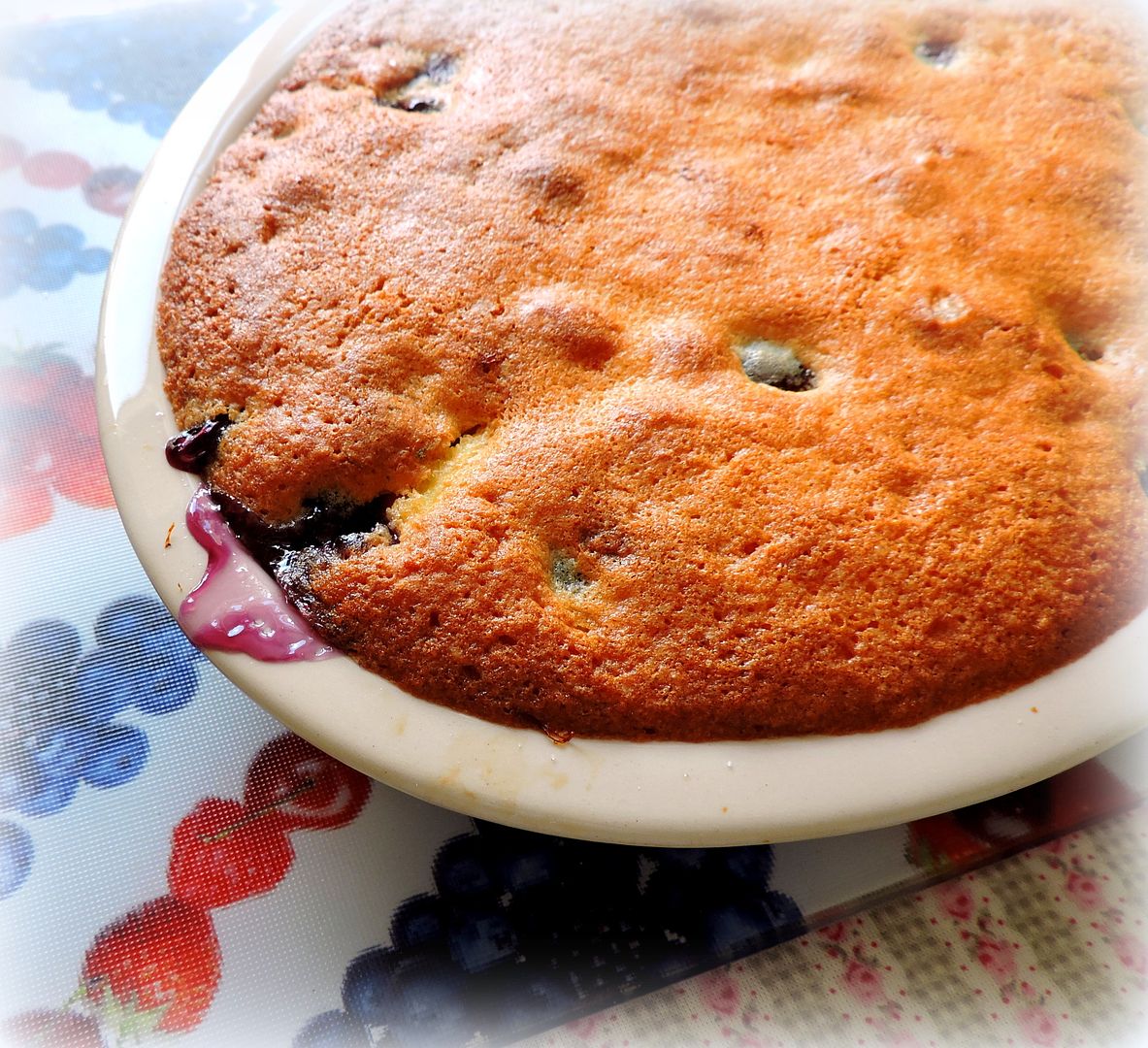 Apple & Blueberry Eve's Pudding