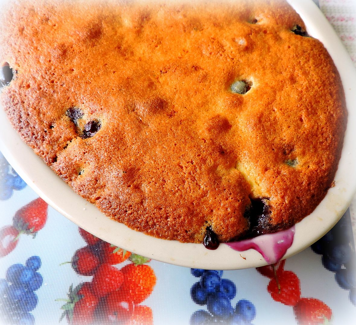 Apple & Blueberry Eve's Pudding