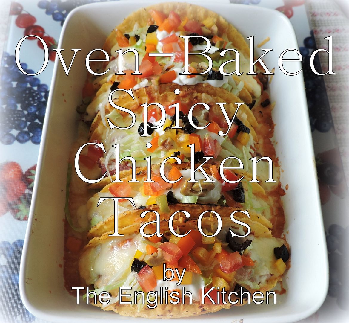 Oven-Baked Spicy Chicken Tacos