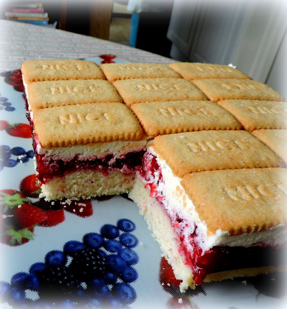 Raspberry Dessert Cake