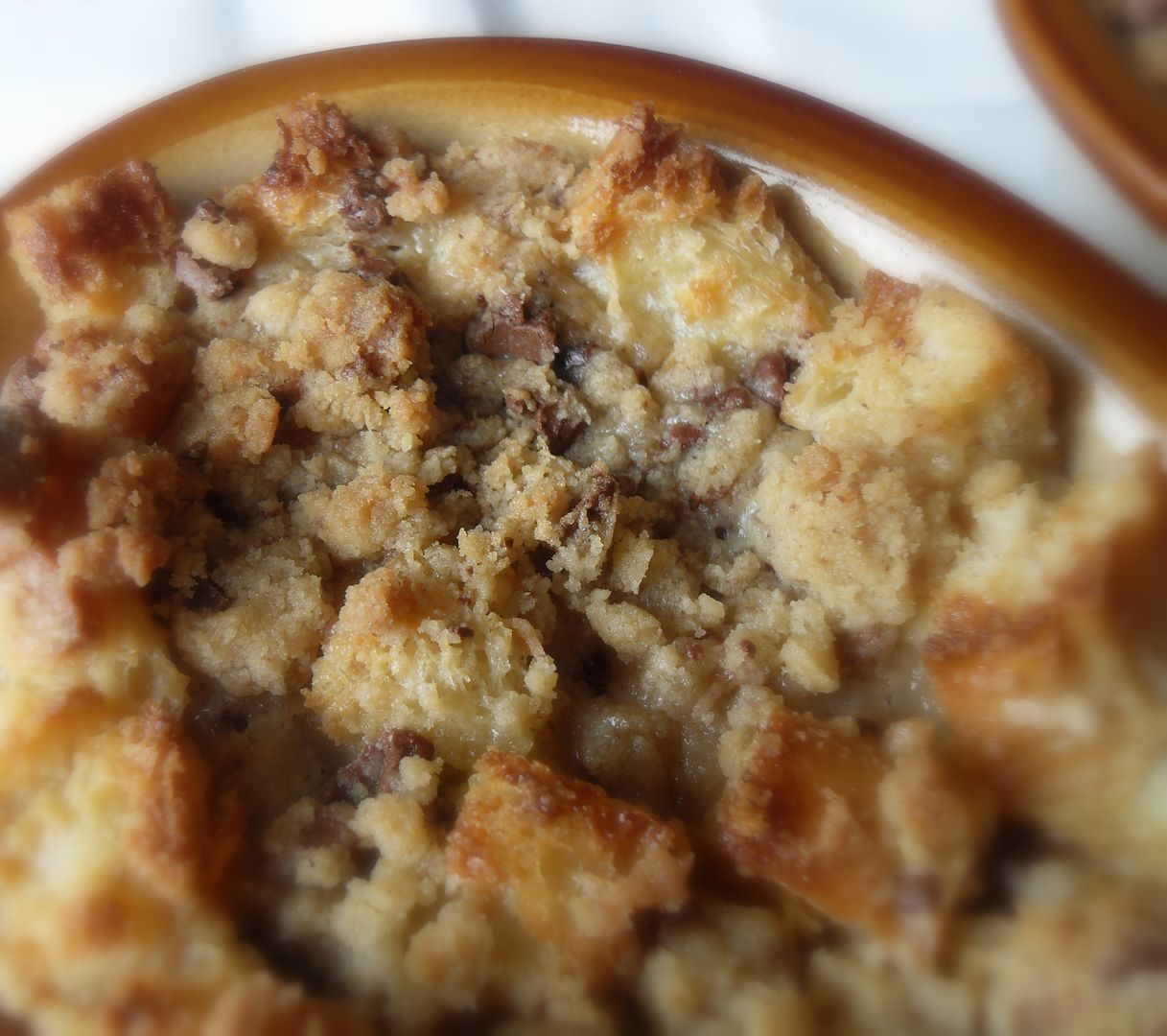 The English Kitchen: Chocolate Chip Cookie Dough Bread Pudding