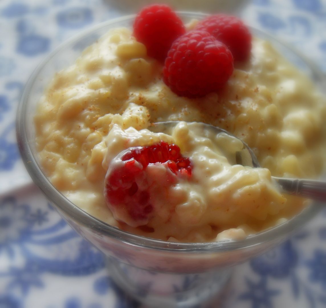 The English Kitchen: Raspberry Rice Pudding