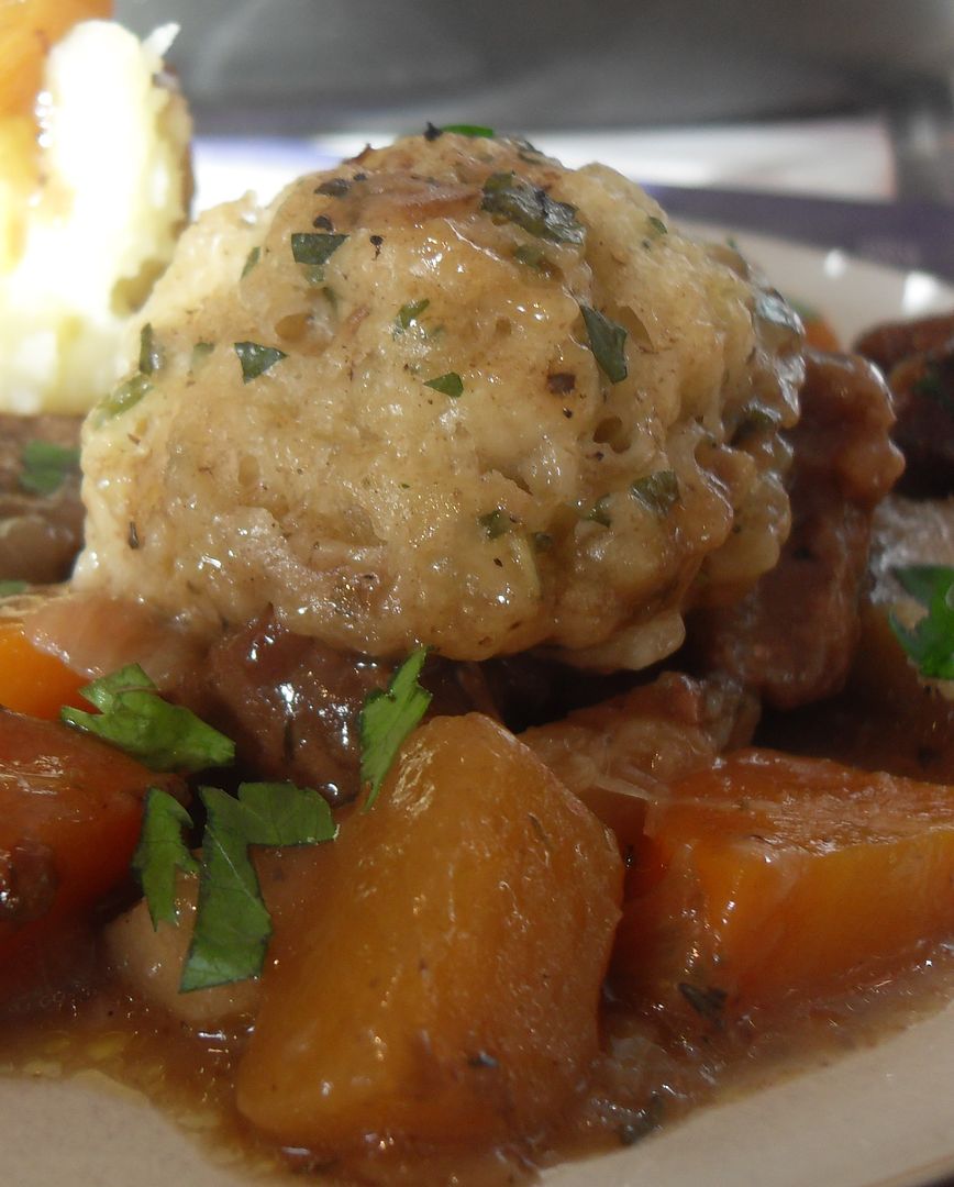 The English Kitchen: Beef Stew With Herbed Dumplings
