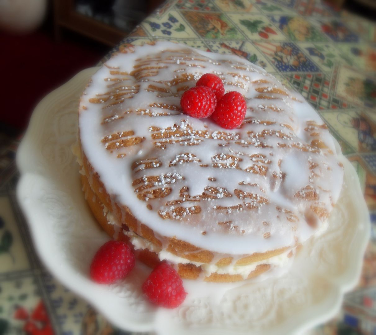 Raspberry Celebration Cake