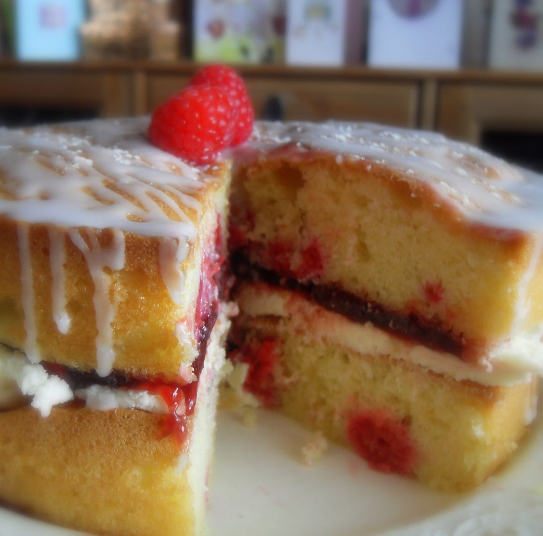 Raspberry Celebration Cake