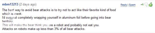 Wearing tin foil - Fashionable AND practical! YoutubecommentBears
