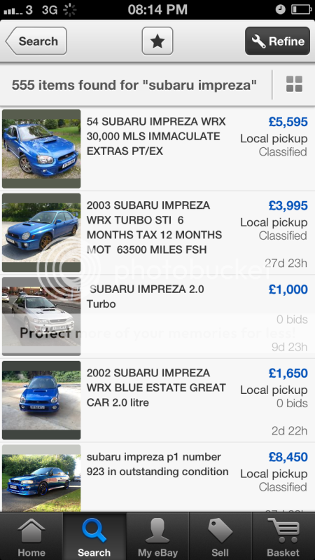 Look how many subaru imprezas are on eBay now for sale  Null_zps792042bd